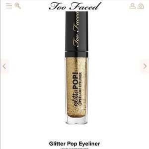 Glitter pop peel off eyeliner!